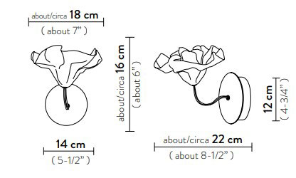 LaFleur-Applique-Slamp-dimensioni